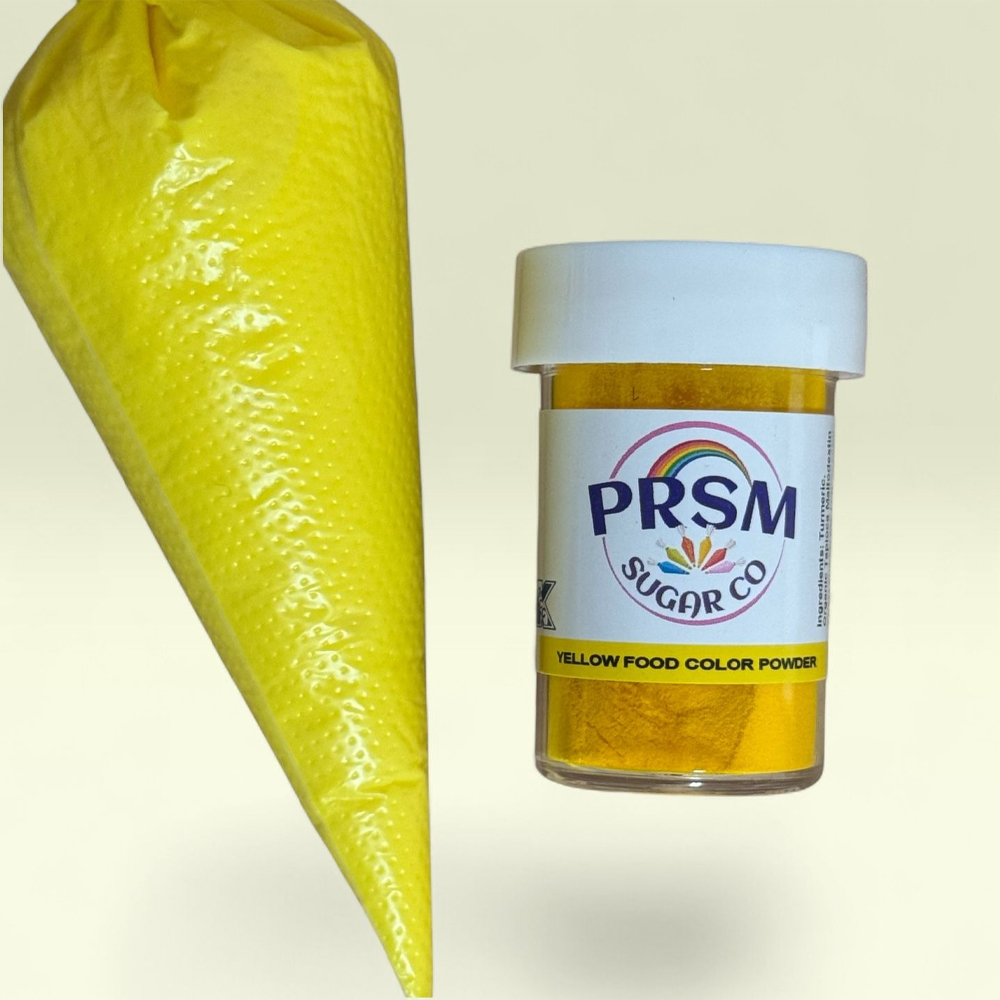 Prsm Yellow Gel Paste Natural Food Color Powder, 7 Gr. - Image 1